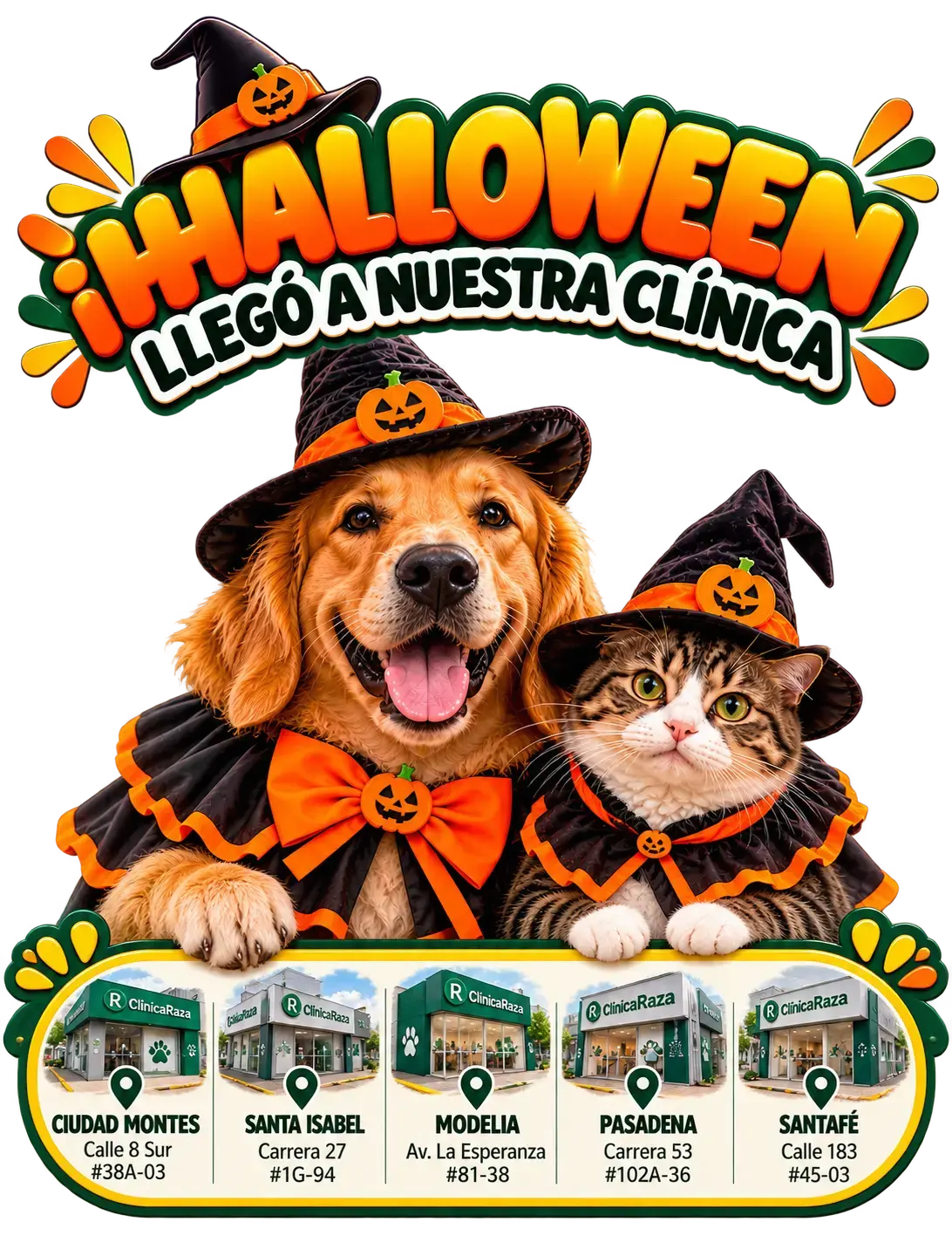 ¡Halloween llegó a ClínicaRaza!